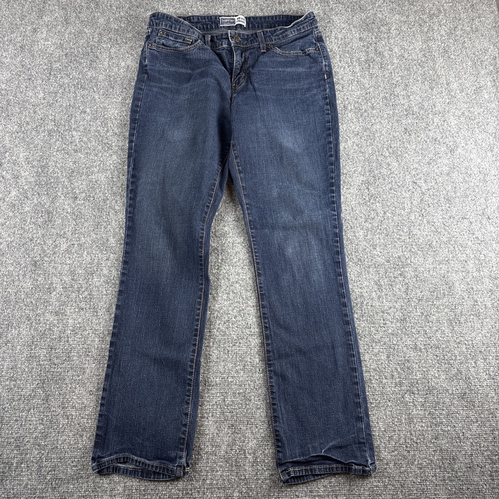 Signature by Levi Strauss Mid Rise Straight Jeans 14S Thick Stitch Pockets